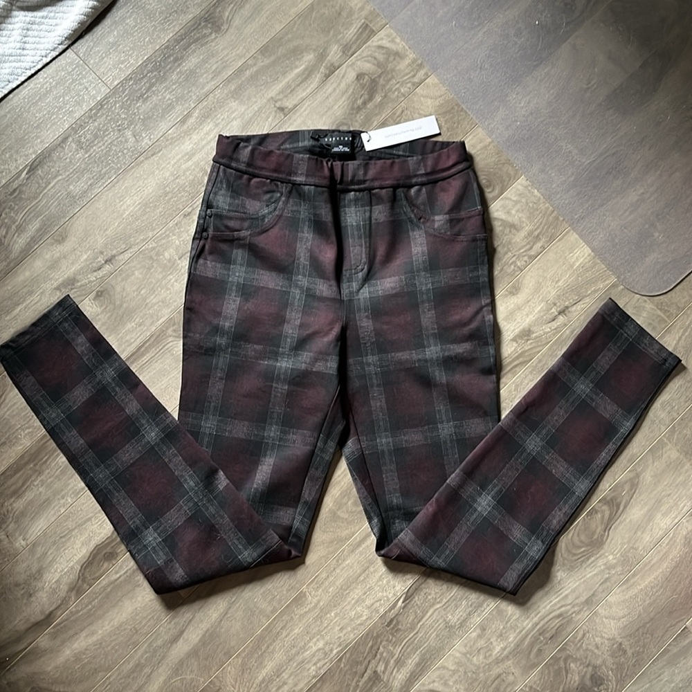 Sanctuary Plaid Skinny Pants size XS